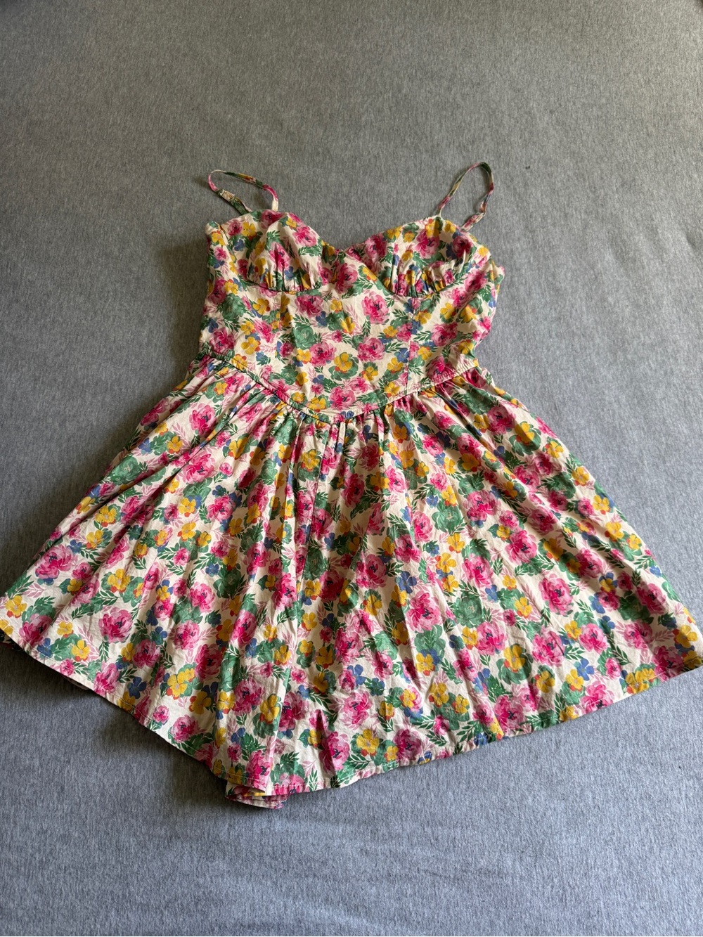 Molly Green Floral Romper with Pink Roses